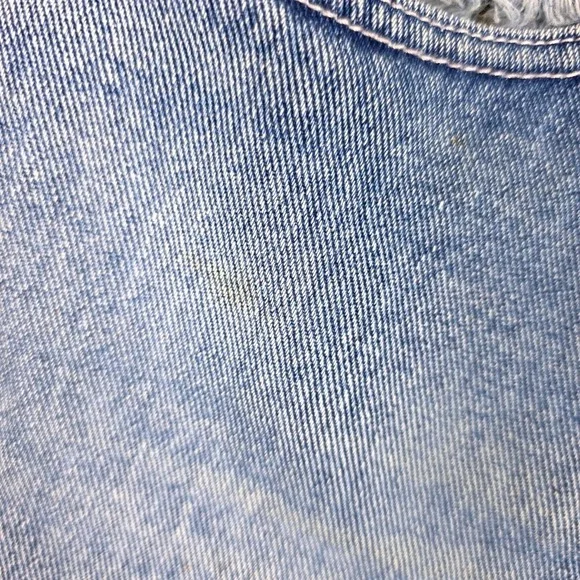 Y2K Vintage Jeans Embroidered Flower Trim Frayed Hem Denim Size 10 2000s Retro - Picture 14 of 16